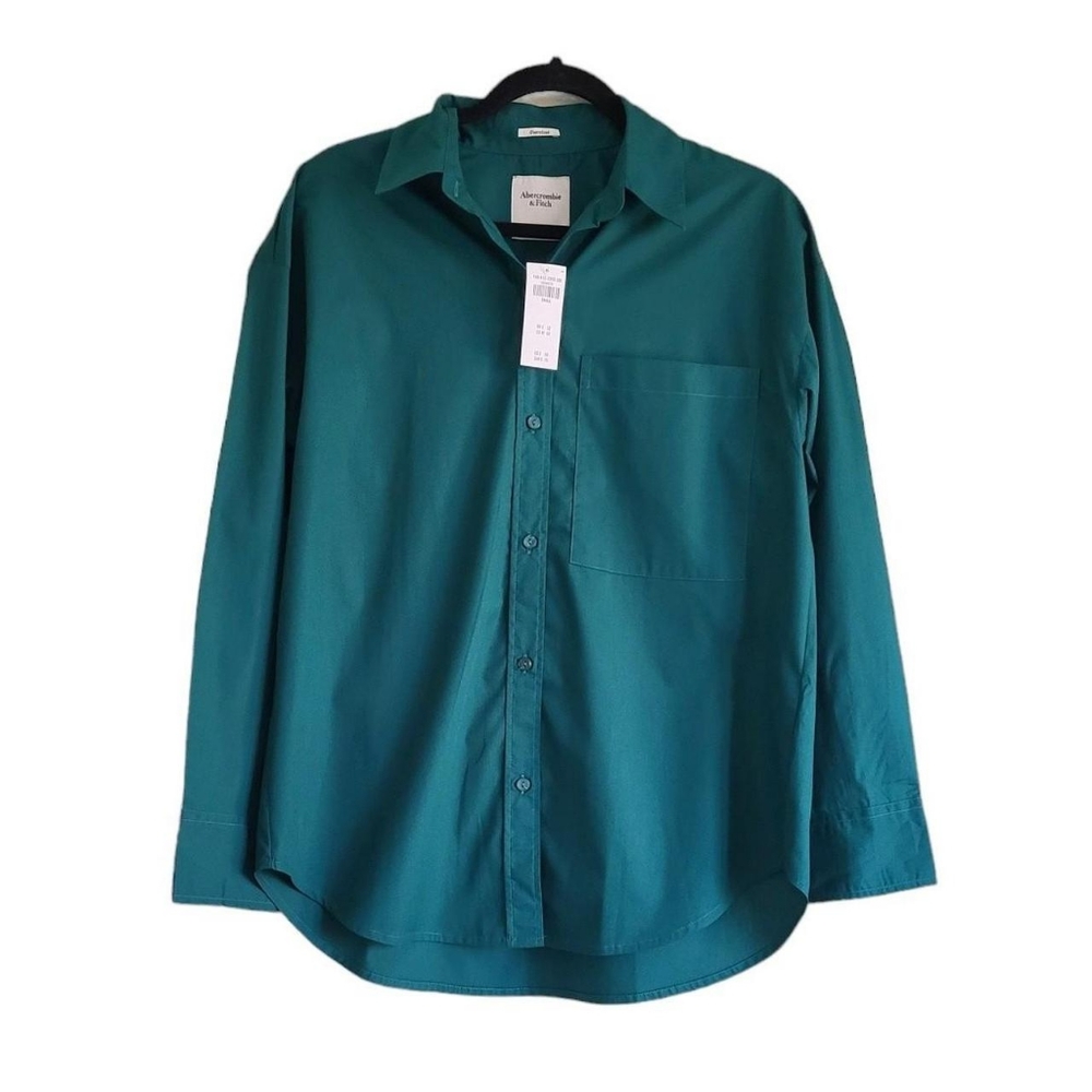 Abercrombie & Fitch Teal Button-Down Shirt